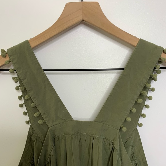 Loft green pom pom tank top - Picture 7 of 7